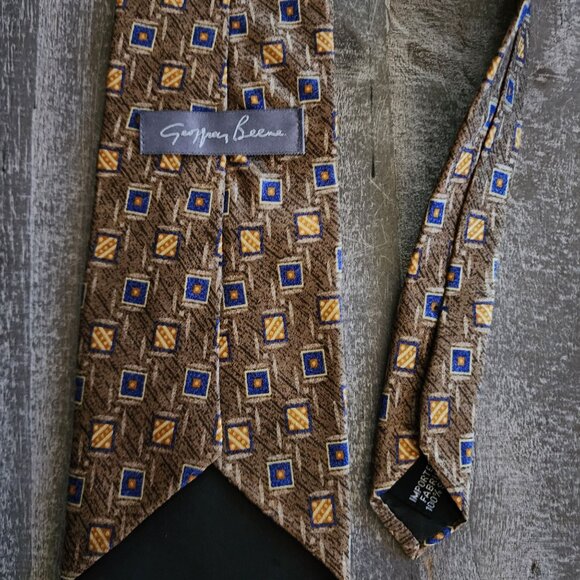 Set Of 4 Geoffrey Beene Mens Silk Neck ties Multicolor  American Greetings - Picture 8 of 16